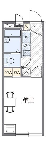 レオパレス高取(1K/2階)の間取り写真