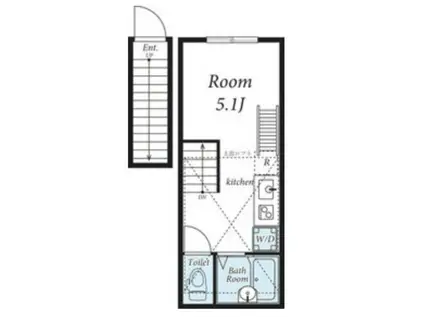 インベスト蒲田23(ワンルーム/2階)の間取り写真