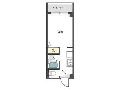 シティライフエステート難波南(1K/11階)の間取り写真