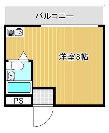 大宝今里CTスクエア(ワンルーム/7階)の間取り写真