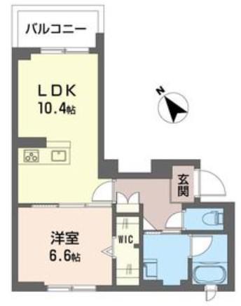 ブルームステージ(1LDK/2階)の間取り写真