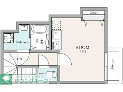 エテルノヴァローレ草加 AD100(ワンルーム/2階)の間取り写真