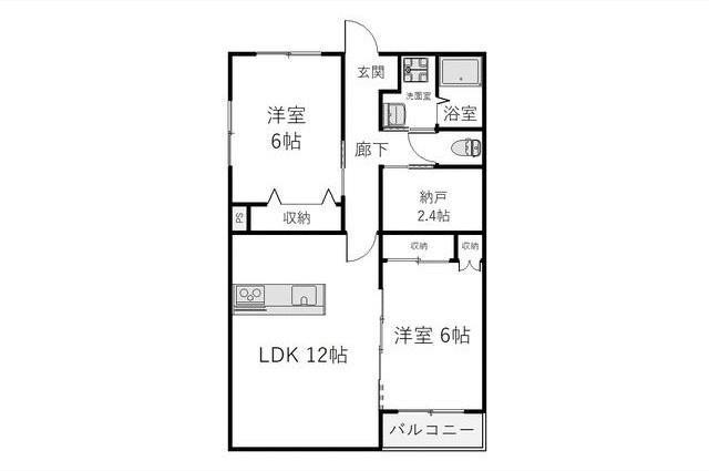 ＪＲ上越線 高崎問屋町駅 徒歩26分 5階建 築21年(2SLDK/5階)の間取り写真