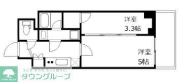 GENOVIA北千住(2K/3階)の間取り写真
