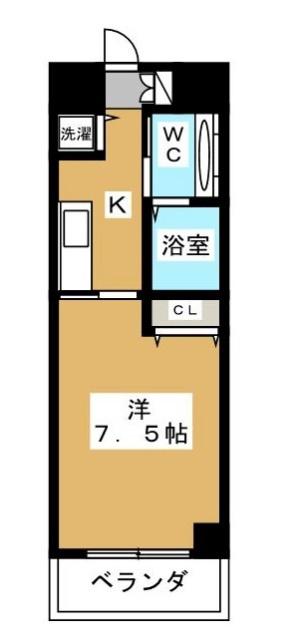 耕和ビル(1K/2階)の間取り写真