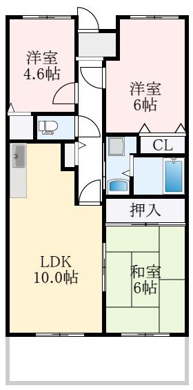 パストラル和泉(3LDK/3階)の間取り写真