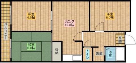 リアライズ山下町(3LDK/6階)の間取り写真