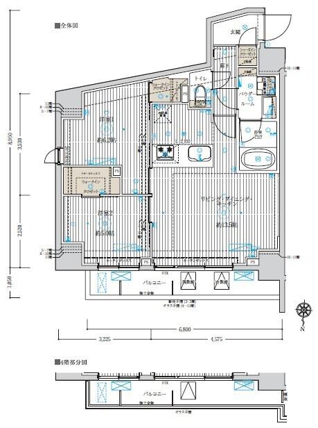 フュージョナル五反野DUE(2LDK/6階)の間取り写真