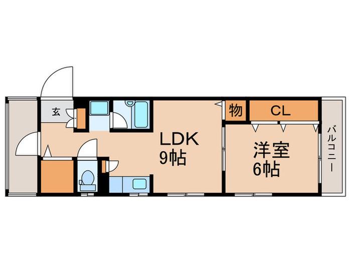 目白FTハウス(1LDK/3階)の間取り写真