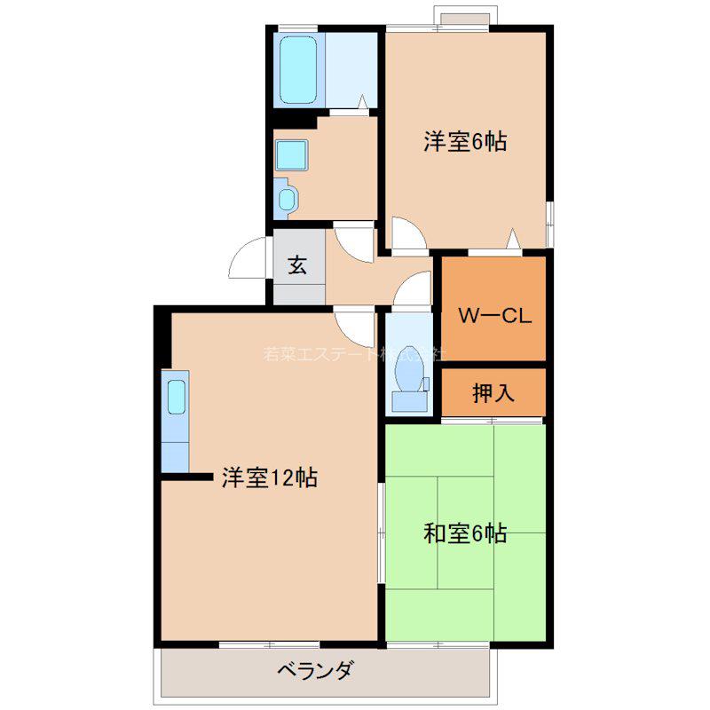 ソニアリーベ(2LDK/3階)の間取り写真