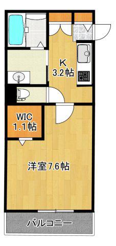 CASA APRILE(1K/2階)の間取り写真