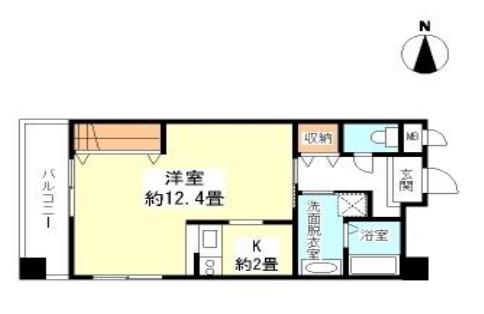 アイビス新梅田(ワンルーム/6階)の間取り写真