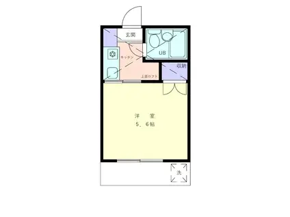 メゾン・ド・シルブルー(1K/1階)の間取り写真