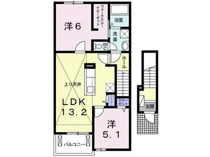 MAISON SATSUKI(2LDK/2階)の間取り写真