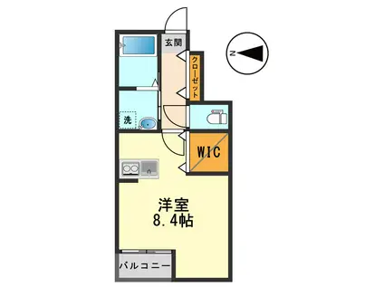 WOODY SHINKOIWA(ワンルーム/1階)の間取り写真