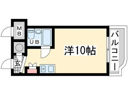 藤和シティーコープ新大阪(ワンルーム/8階)の間取り写真