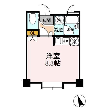 メゾンセノーテ(ワンルーム/5階)の間取り写真