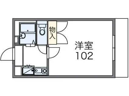 マ・メゾン(1K/2階)の間取り写真