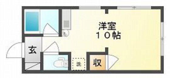 アドラシオン京橋(ワンルーム/3階)の間取り写真