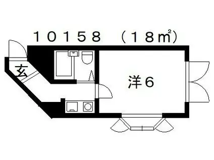 第7セイワコート(1K/2階)の間取り写真