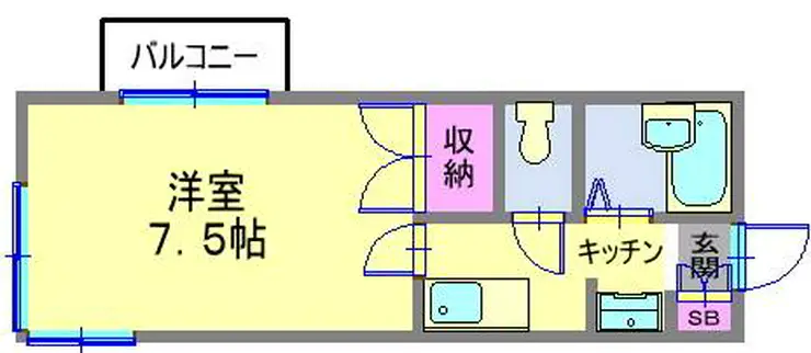 ランドコート豊町 2階階 間取り