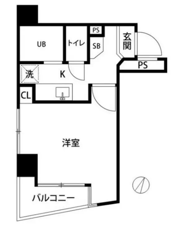 スカイコート新宿曙橋第2 12階階 間取り