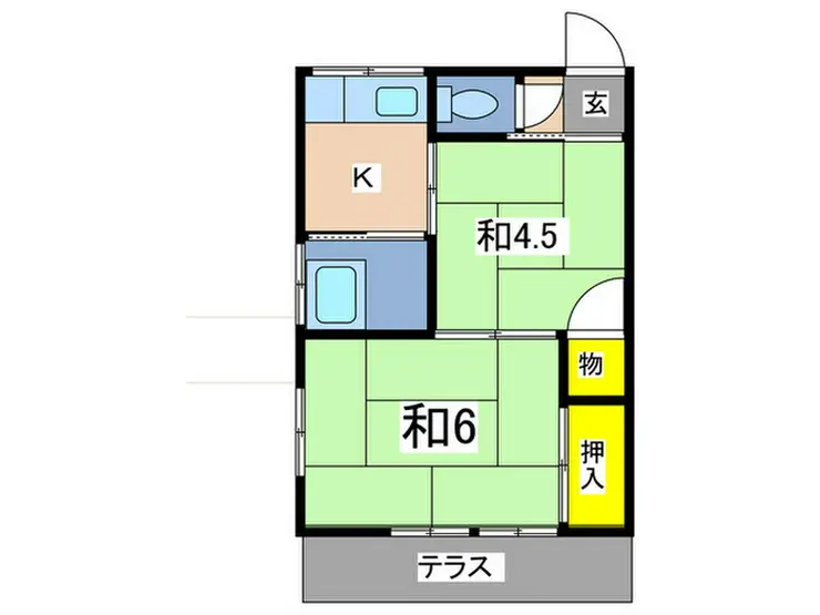 梅ノ木荘 1階階 間取り