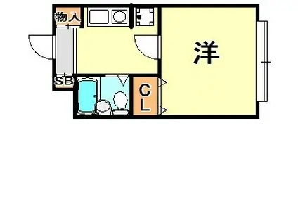 MAYA桜ビレッジ(1K/1階)の間取り写真