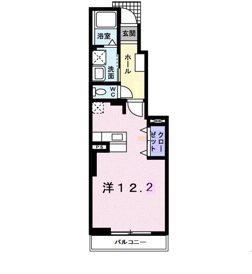 アベンシス5(ワンルーム/1階)の間取り写真