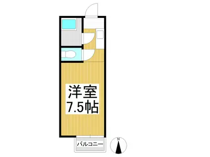 メゾン中村(1K/1階)の間取り写真