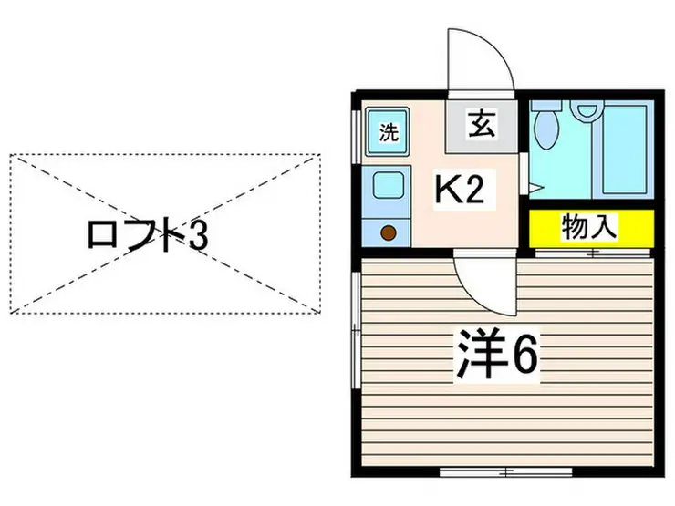 レオパレス森崎II 1階階 間取り