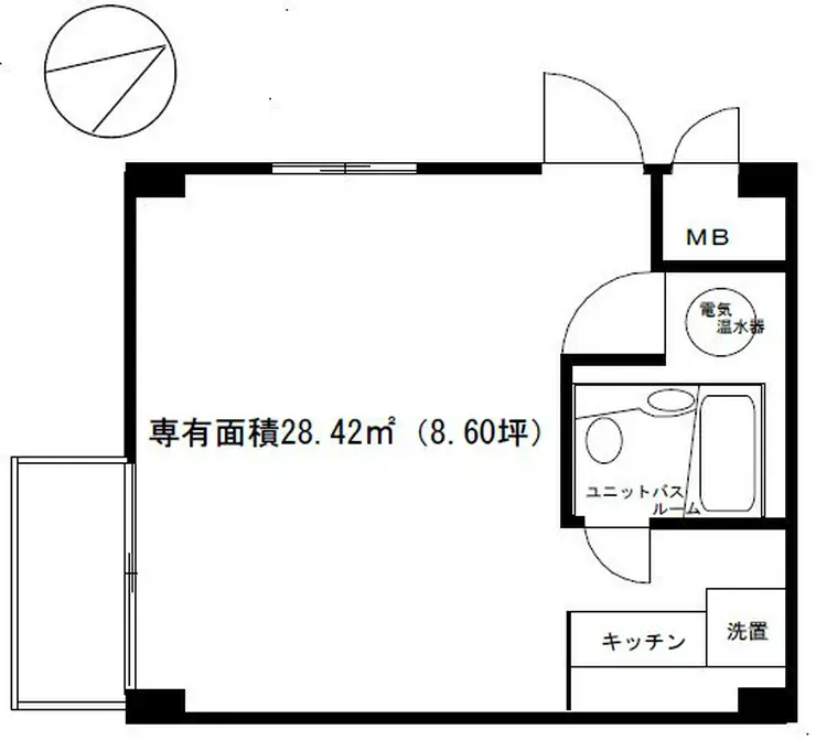 牛込パークハイツ 5階階 間取り