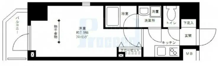 プライムアーバン白山 2階階 間取り