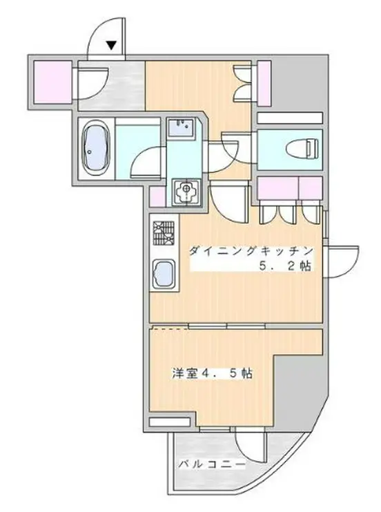 ライオンズミレス蔵前 3階階 間取り