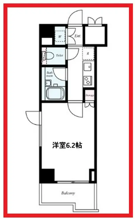 ルーブル菊川 8階階 間取り