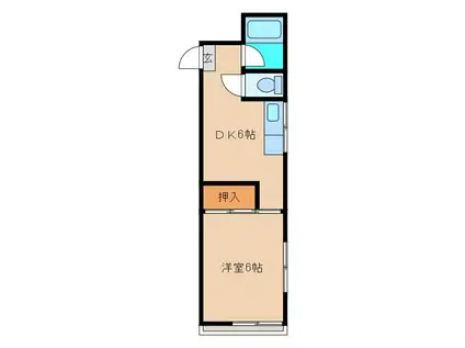永和ハイツ(1DK/2階)の間取り写真