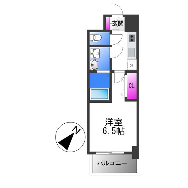 S-RESIDENCE堺ALTKLAS(1K/12階)の間取り写真