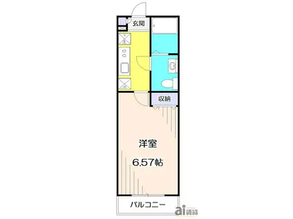 AVENIR アヴェニール(1K/1階)の間取り写真