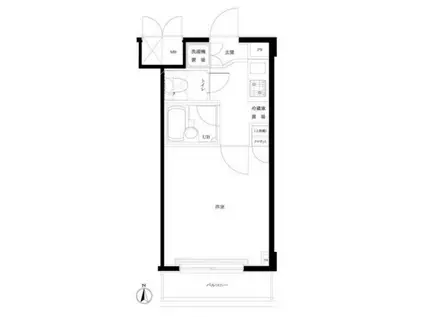 ルーブル森下(1K/2階)の間取り写真