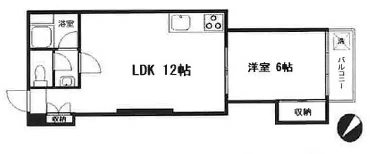 麻布十番ハイツ 2階階 間取り