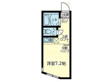 ユナイト石川町マルシェ(ワンルーム/2階)の間取り写真
