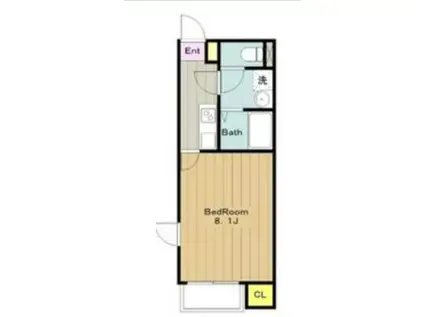 クレイノルヴニール(1K/2階)の間取り写真