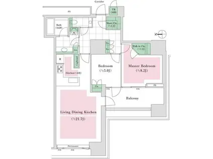 三田ガーデンヒルズ(3LDK/1階)の間取り写真