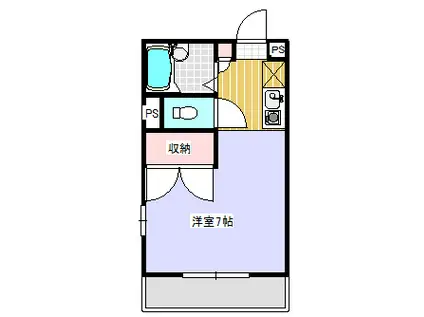 HAYATOI(ワンルーム/2階)の間取り写真