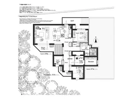 MOTHER(2SLDK/3階)の間取り写真