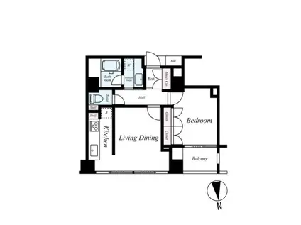 グランドメゾン永福町(1LDK/2階)の間取り写真