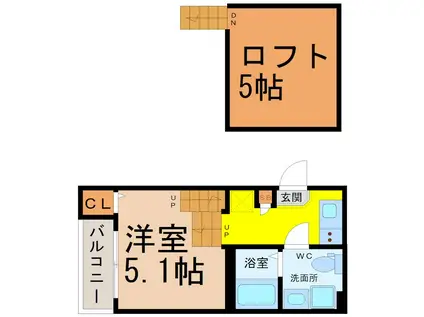 IMA STUDIOS(1SK/1階)の間取り写真