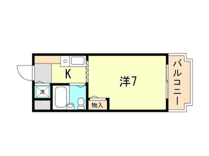 ジョイフル長田(ワンルーム/3階)の間取り写真