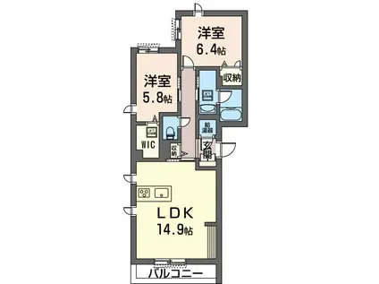 さくらテラス(2LDK/3階)の間取り写真