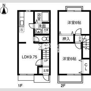 DUPLEX義(2LDK/1階)の間取り写真